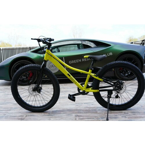 Велосипед полу-фэтбайк Fatbike Time Try TT2747s 24 Рама 12 Взрослый Детский Подростковый желтый 23400₽