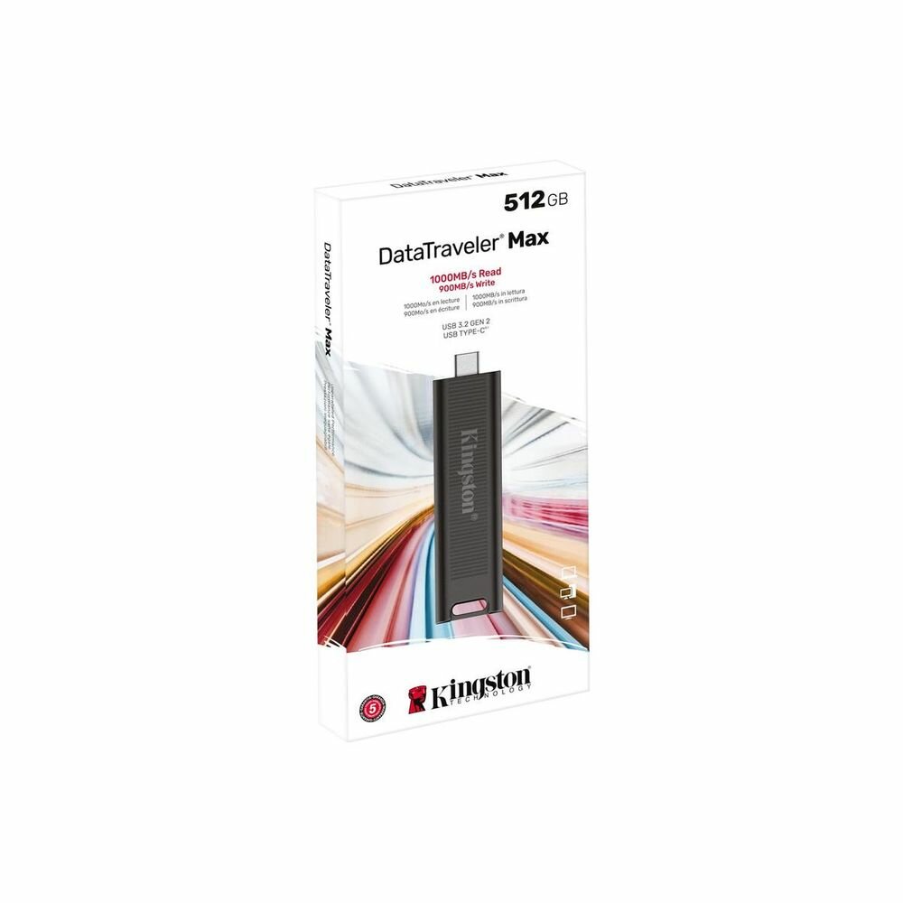 Флешка USB (Type-C) Kingston DataTraveler Max 512ГБ, USB3.2, черный [dtmax/512gb] - фото №11