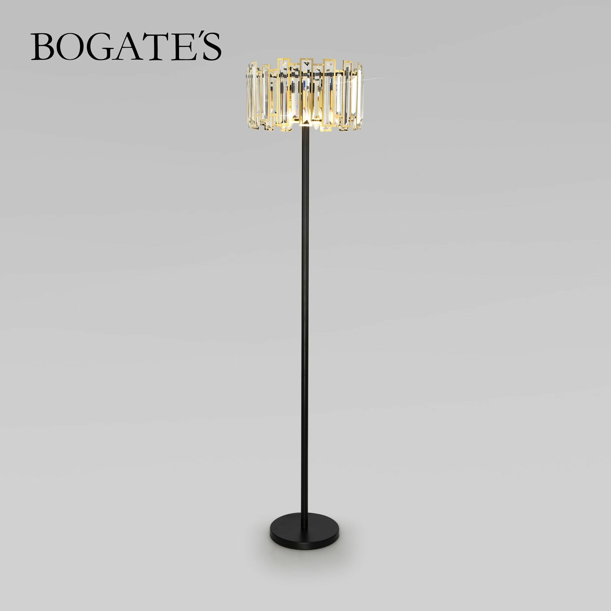 Напольный светильник Bogate's 01150/3 Strotskis золото, черный IP20