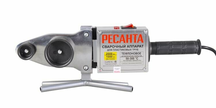 фото Аппарат для сварки ПВХ труб Ресанта АСПТ-2000К, 2000 Вт, 65/135