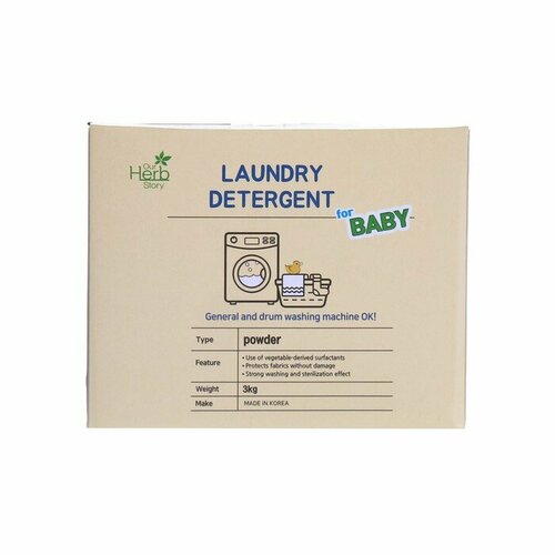 Our Herb Story Порошок для стирки Our Herb Story for Baby, 3 кг