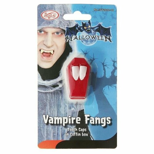 Зубы Вампира в коробочке набор вампира 3 в 1 ногти челюсти искусственная кровь