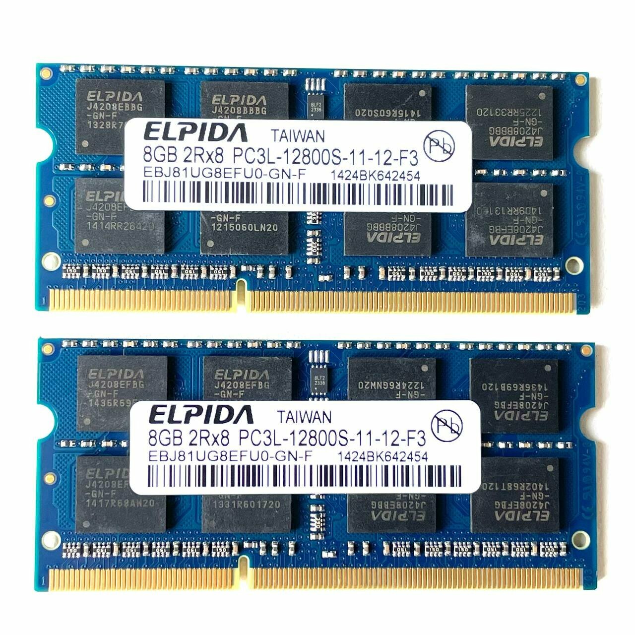 Модуль памяти ELPIDA DDR3L 8GB 1600Мгц 2Rx8 1.3v PC3-12800S SO-DIMM