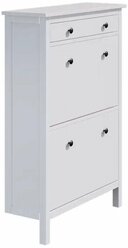 Шкаф для обуви/обувница в прихожую Хемнэс Hemnes/ Кымор, 89х128х31см, белый