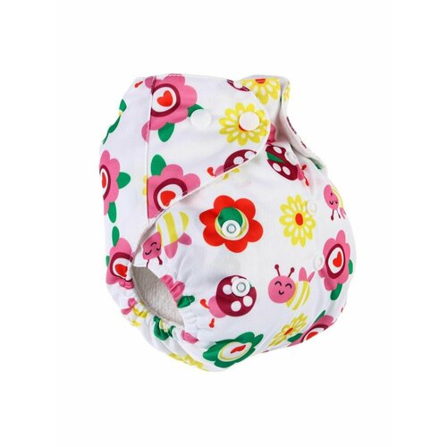 Многоразовый подгузник 1 вкладыш в комплекте Бабочки 818₽