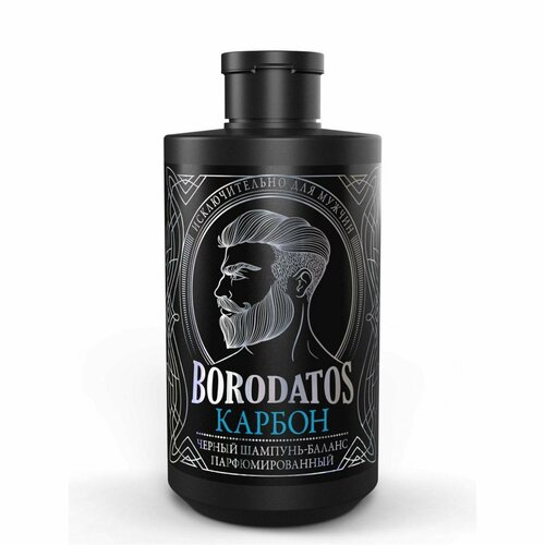 Черный шампунь-баланс Borodatos Карбон, 400 мл