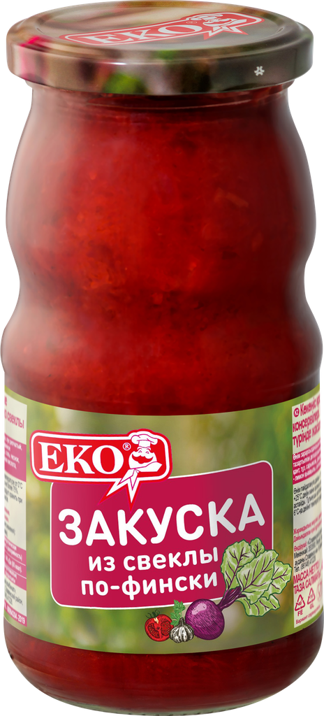 Закуска EKO По-фински, из свеклы, 490г