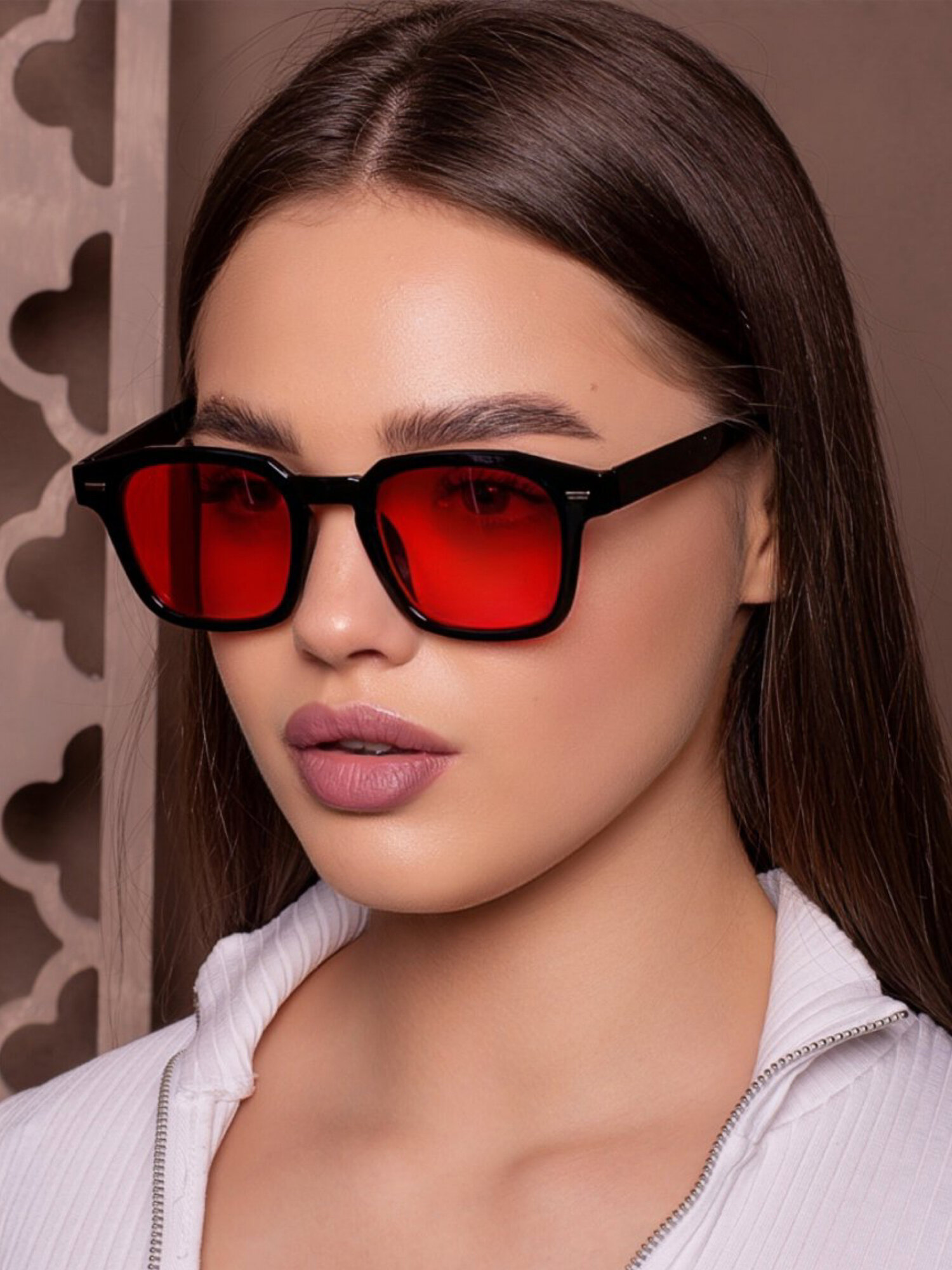 Солнцезащитные очки Zabologen, красный — фото 1