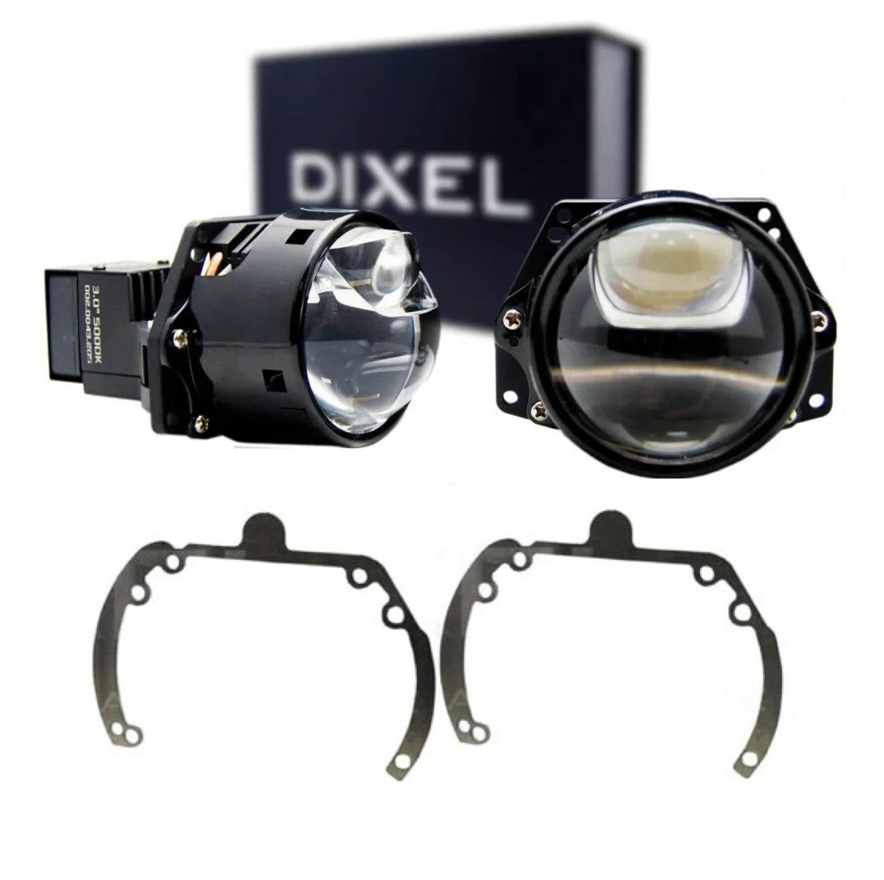 Лазерные линзы Bi Led для Ford Focus 2 рест. 2007-2011 (DX900 5000к 2шт)