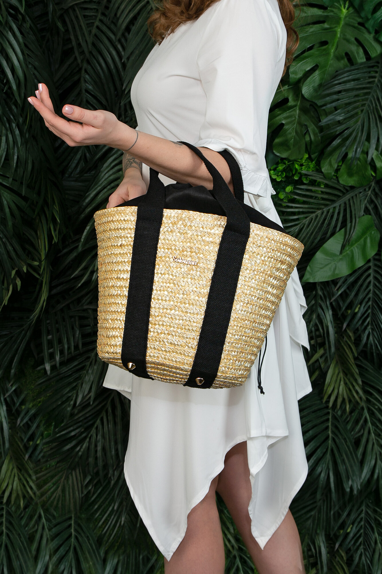 фото Сумка соломенная плетеная Solorana