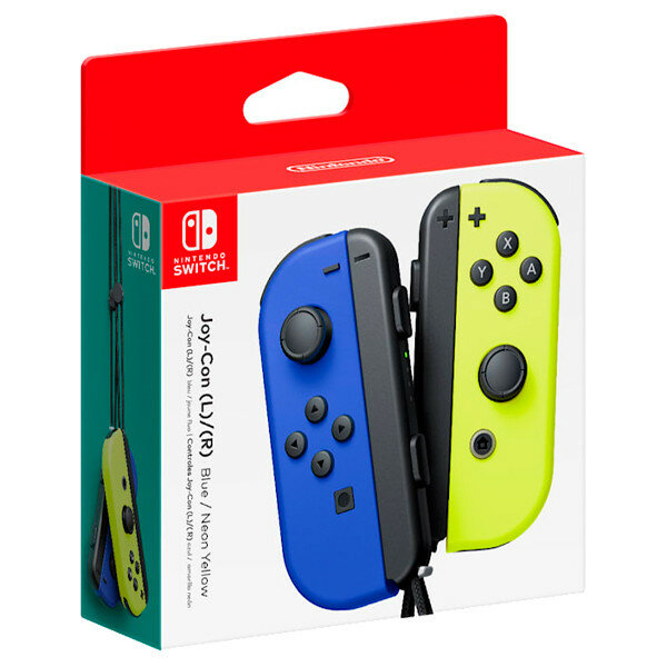 Геймпад Nintendo Switch Joy-Con controllers Duo, синий/желтый — фото 1