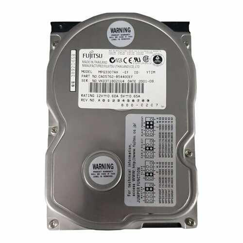 Жесткий диск Fujitsu CA05762-B54400EF 307Gb 7200 IDE 35 HDD 2810₽