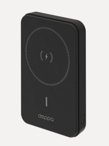 Изображение товара Внешний аккумулятор Deppa NRG, MageSafe, 10000 мАч, 15Вт, QI, черный