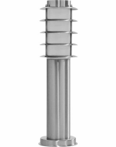 Feron Уличный наземный светильник DH027450 11815, E27, 18 Вт, цвет арматуры: серебристый, цвет плафона белый