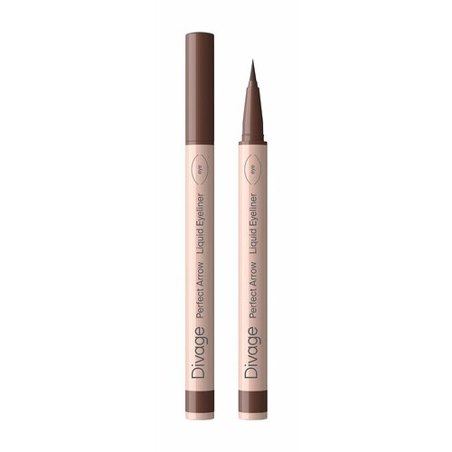 DIVAGE Подводка-фломастер с кистью Perfect Arrow 05 г 02 Коричневый 640₽