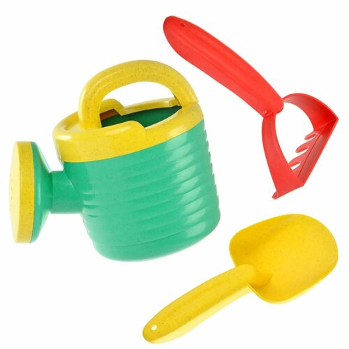 Лейка детская Veld Co с лопаткой и грабелькой 1260₽