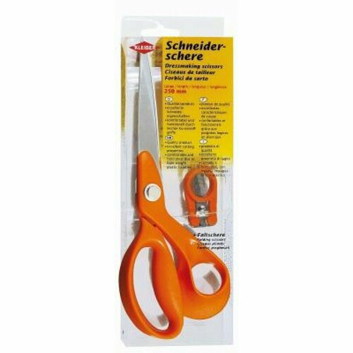 Набор ножниц: портновские ножницы, длина 25см и складные ножницы, сталь/пластик, Kleiber, 920-45