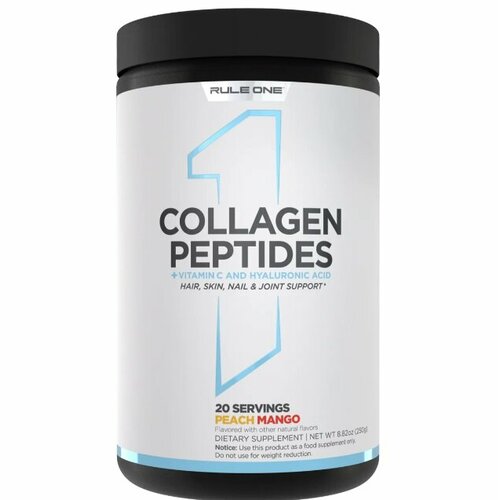 Rule One (R1) COLLAGEN PEPTIDES, Коллаген, 20 порций (Персик-манго)