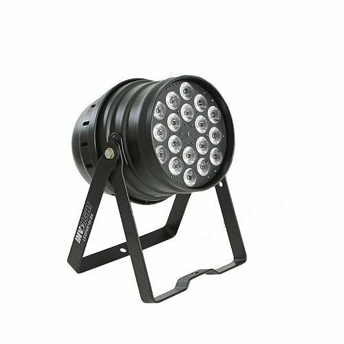Involight LEDPAR184 BK - Светодиодный RGBW прожектор, мультичип: 18 шт. 8 Вт (4х2 Вт RGBW), DMX
