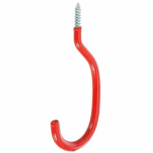 Крючок средний с резьбой LG039S 15x7x09 см цвет красный нагрузка до 50 кг 599₽