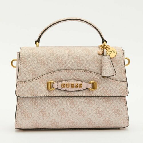 Сумка GUESS, розовый сумка сэтчел guess stephi handle flap коричневый