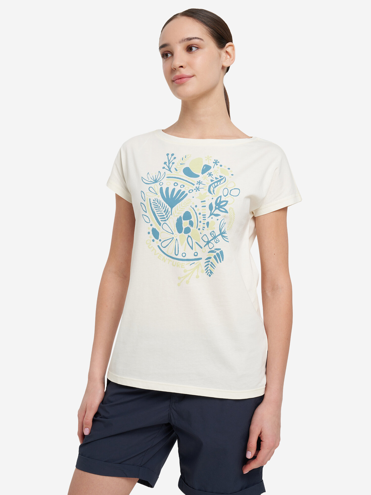 фото Футболка женская Outventure Бежевый; RUS: 46, Ориг: 46