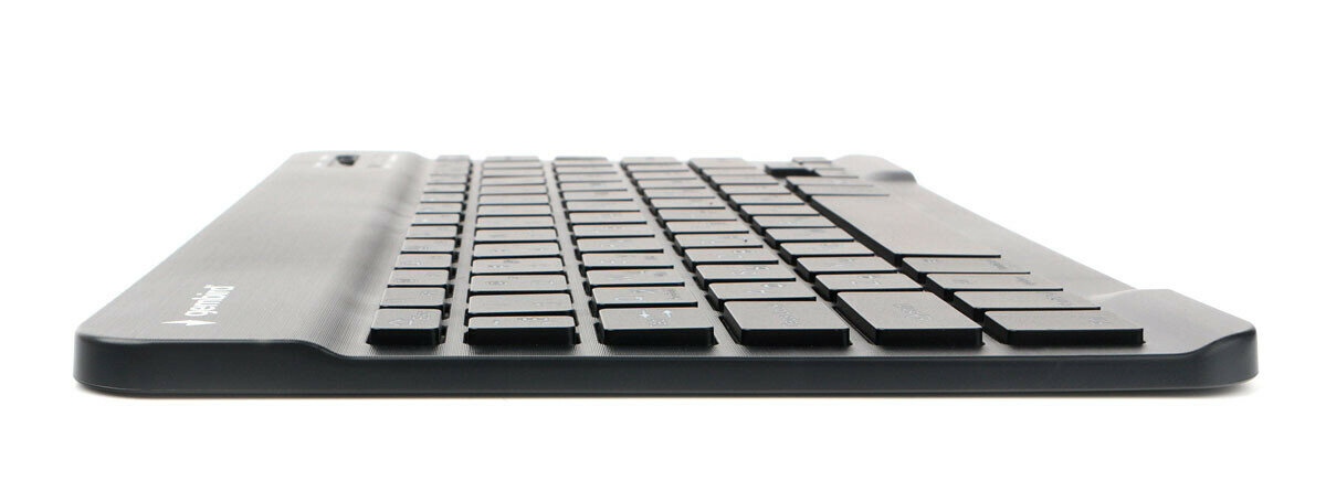 Клавиатура беспроводная Gembird 78кл., ножнич., BT 5.0, подсв. 7 цв., Type C, 500мАч, черная - фото №10