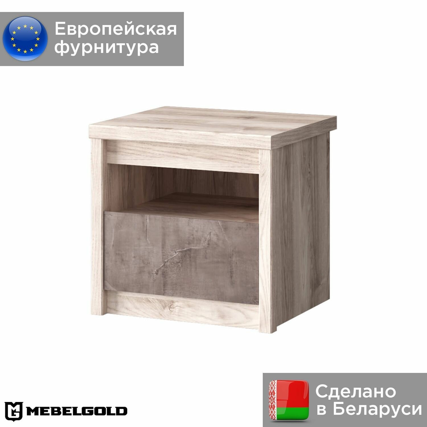 фото Тумба прикроватная Джаз 1S МебельГолд