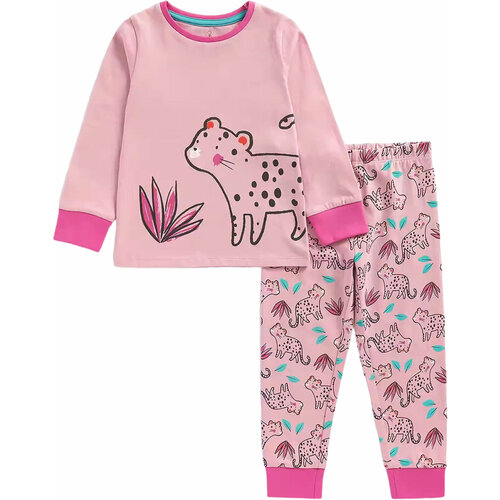 Пижама mothercare, размер 104, розовый свитшот mothercare размер 104 розовый
