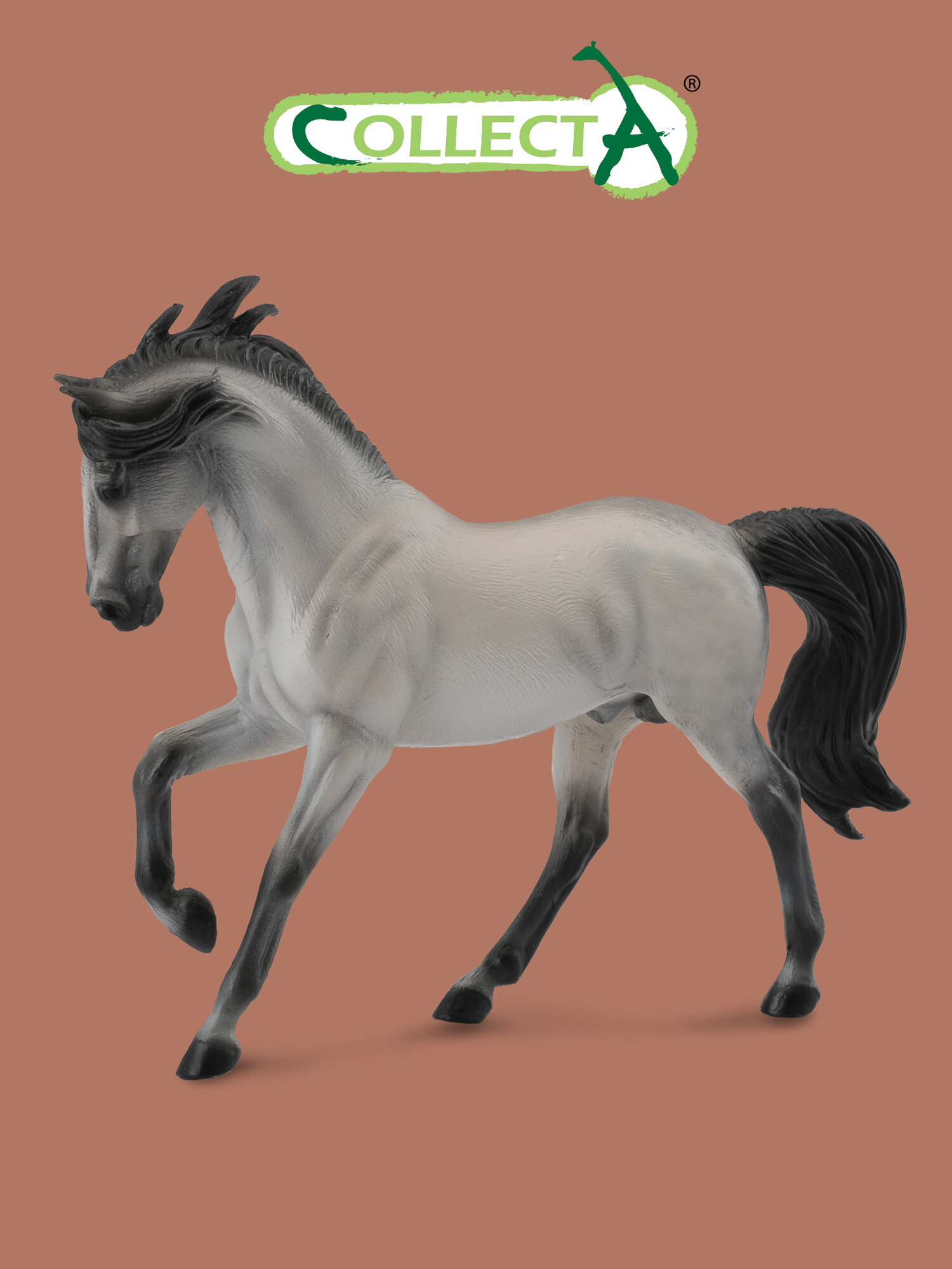 фото Фигурка животного Collecta, Андалузский жеребец, серый