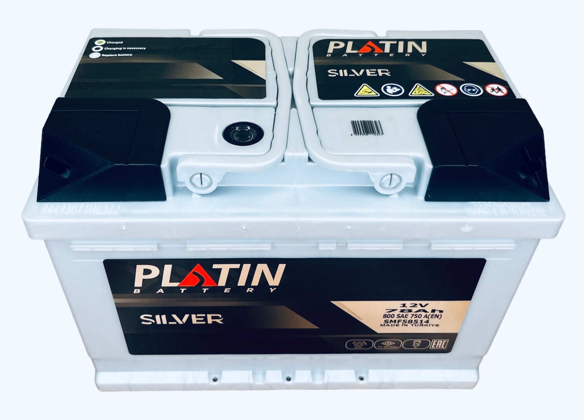 Аккумулятор автомобильный Platin Silver 78 Ач 750 A о. п. SMF L3 278х175х190