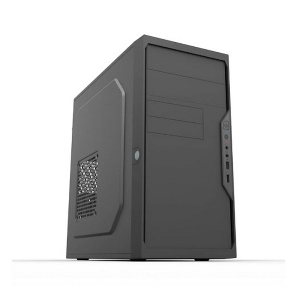 Корпус Minitower Foxline FL-733 500W black (mATX, 2xUSB2.0, 500W 12cm, w/pwr cord, w/o FAN) (FL-733-FZ500R)