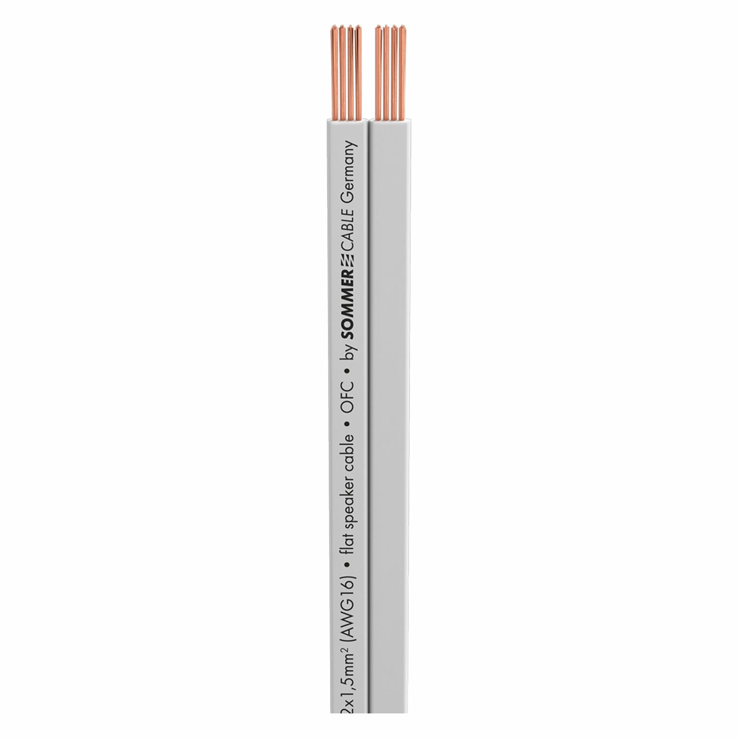 Кабель акустический с катушки двухжильный Sommer Cable 415-0310 SC-Tribun White, 1 м