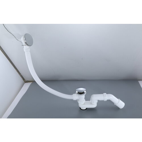 Слив-перелив автоматический для ванны и душа BesserKraft (латунь, хром)