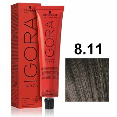 Schwarzkopf Igora Royal Крем-краска для волос 811 светло-русый сандрэ экстра 60мл 986₽