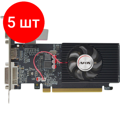 Комплект 5 штук Видеокарта Afox GT220 1GB DDR3 128bit DVI HDMI AF220-1024D3L2 2119100₽