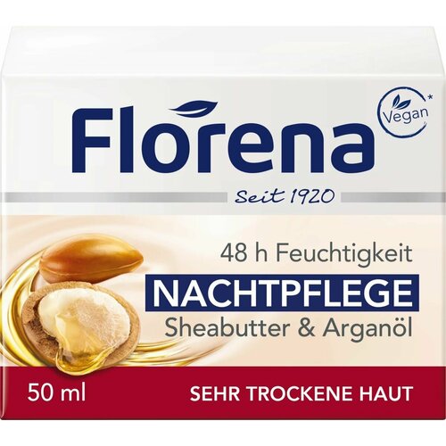 Florena ночной крем с маслом ши и аргановым маслом