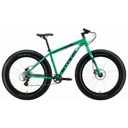 Велосипед повышенной проходимости Stark Fat 273 HD рама 20 зеленыйчерныйбелый HQ-0015133 63899₽
