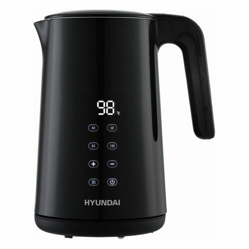 фото Чайник Hyundai HYK-S4017 1.7л. 2200Вт черный (металл)