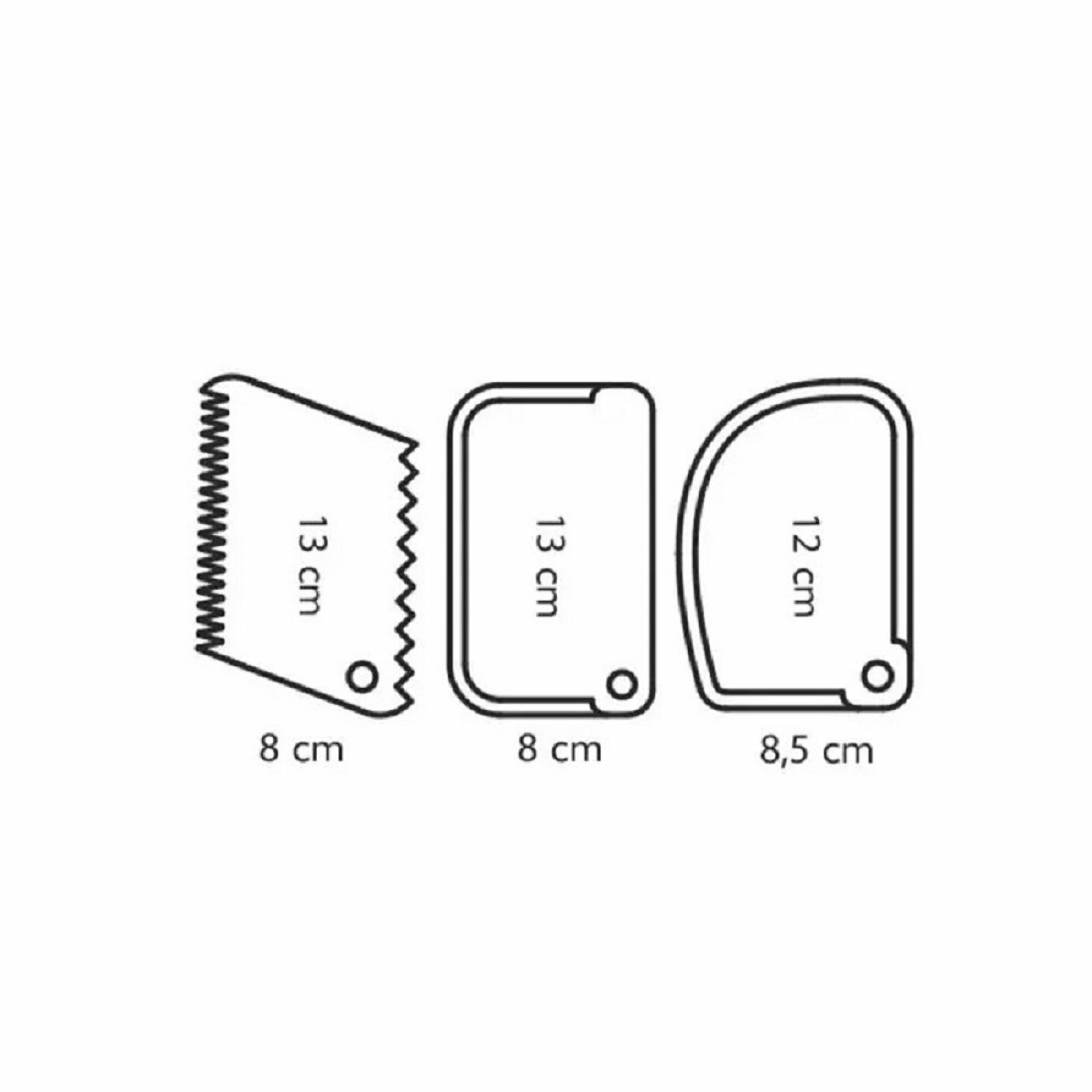 Шпатель-скребок DELICIA, 3 шт. — фото 1
