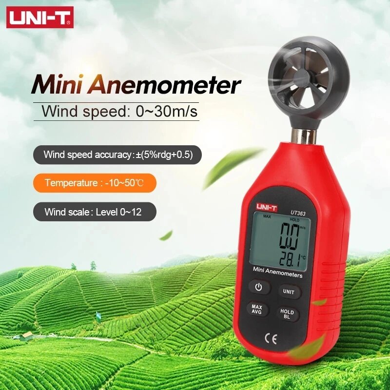 Изображение UNI-T UT363 Цифровой Анемометр, UT363BT(Bluetooth)