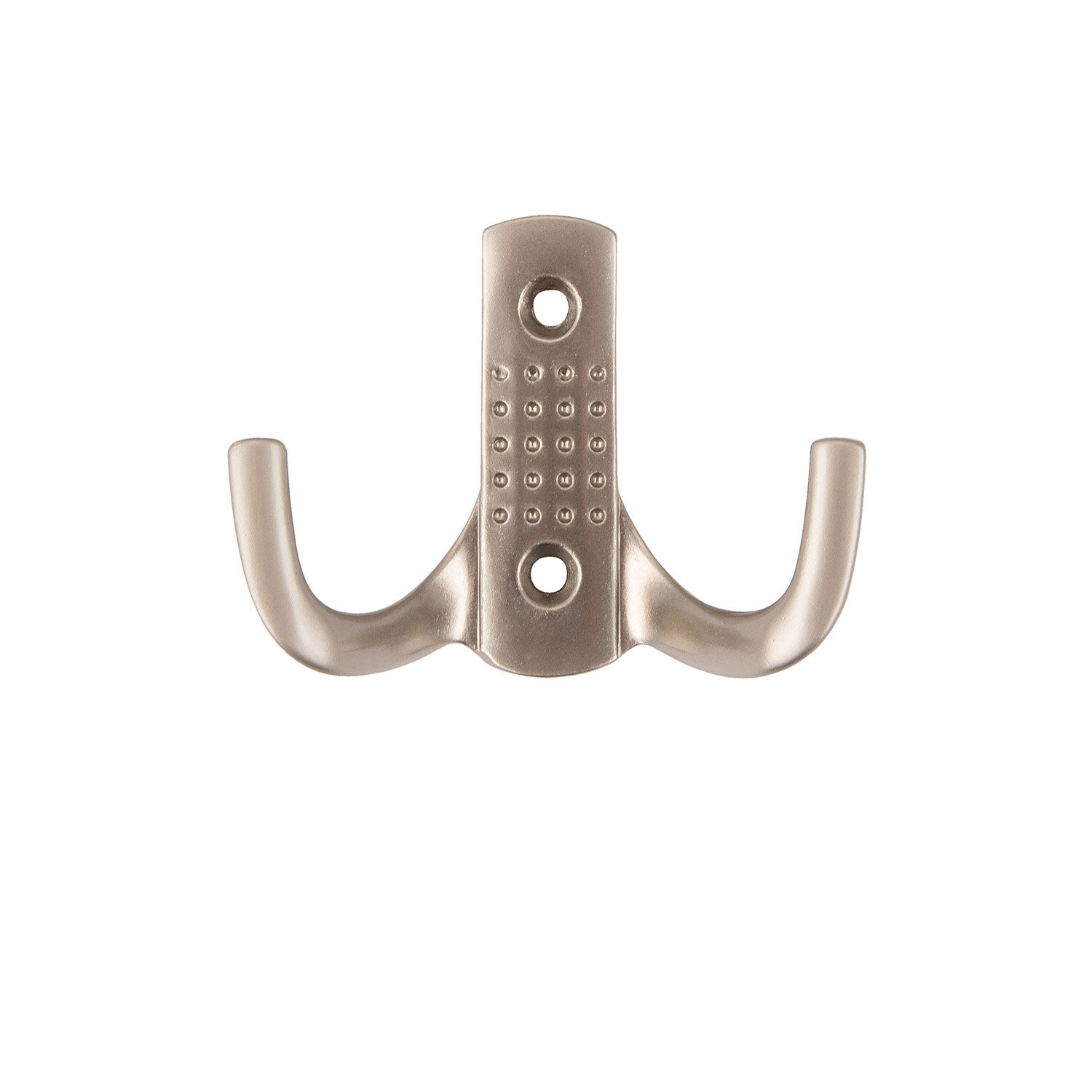 Мебельный крючок EDSON N45 SATIN NICKEL двухрожковый | никель