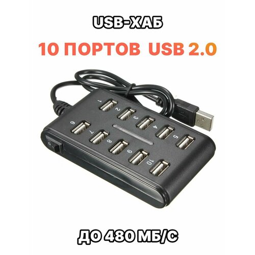 USB-хаб USB-концентратор на 10 портов 20 USB 1290₽