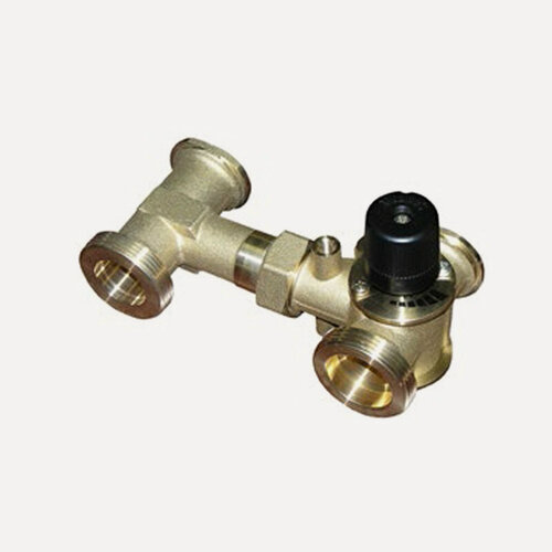 Изображение товара Трехходовой смесительный клапан Hummel, латунь CW617N, температура до 110°С, Ру 10