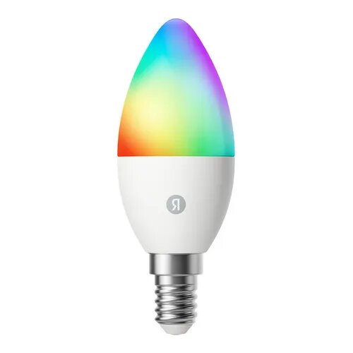 Умная лампа яндекс YNDX-00557 E14 RGB 6Вт 520lm Wi-Fi (1шт)