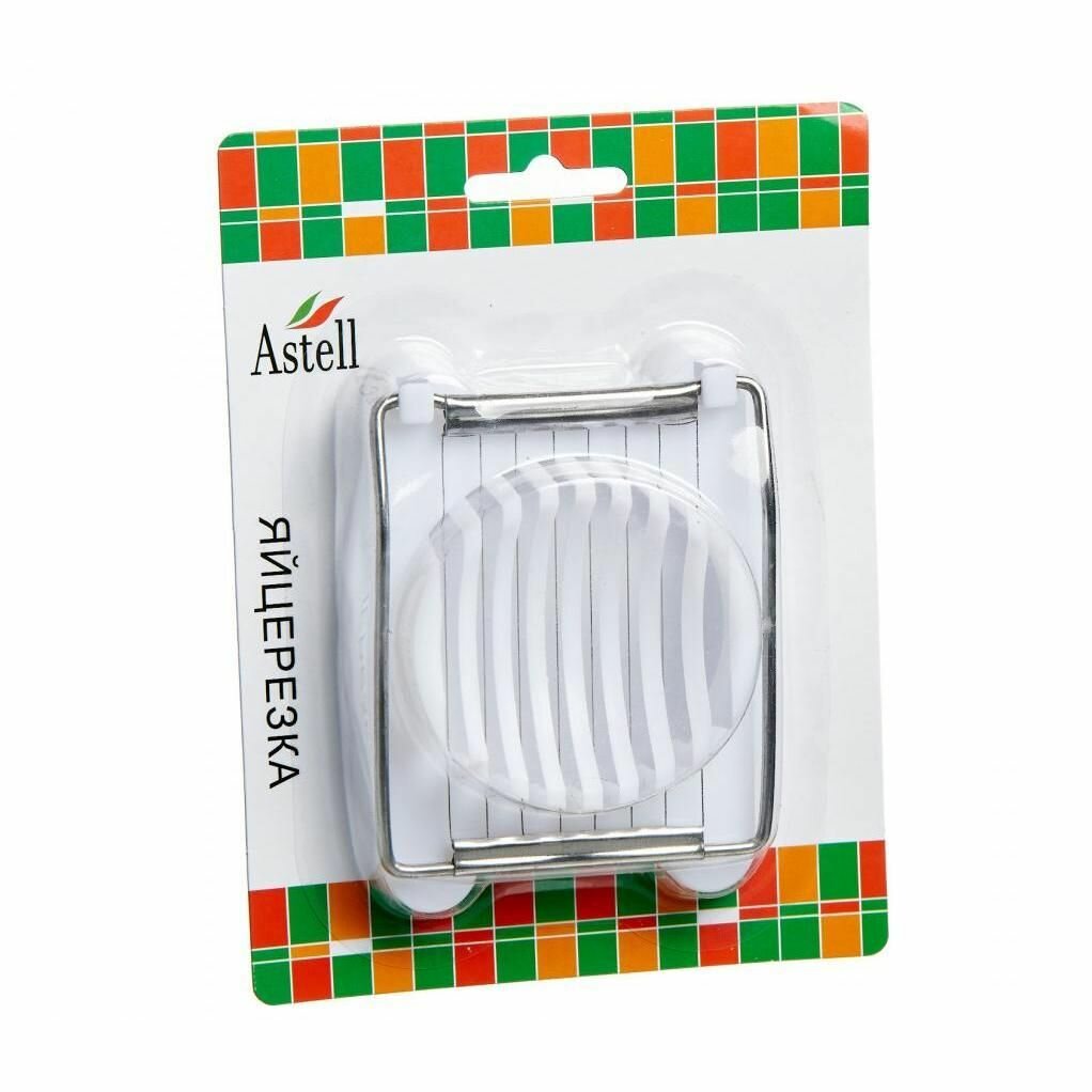 Яйцерезка ломтиками, 10х7,5 см, нержавеющая сталь, пластик, Astell.