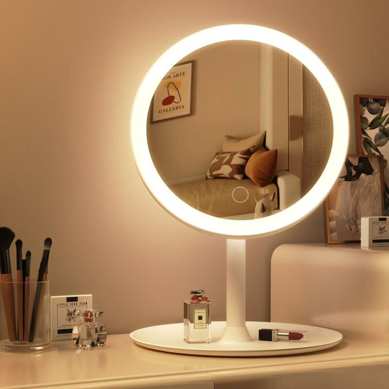 Зеркало косметическое, с LED-подсветкой, сенсорное, 3 режима яркости
