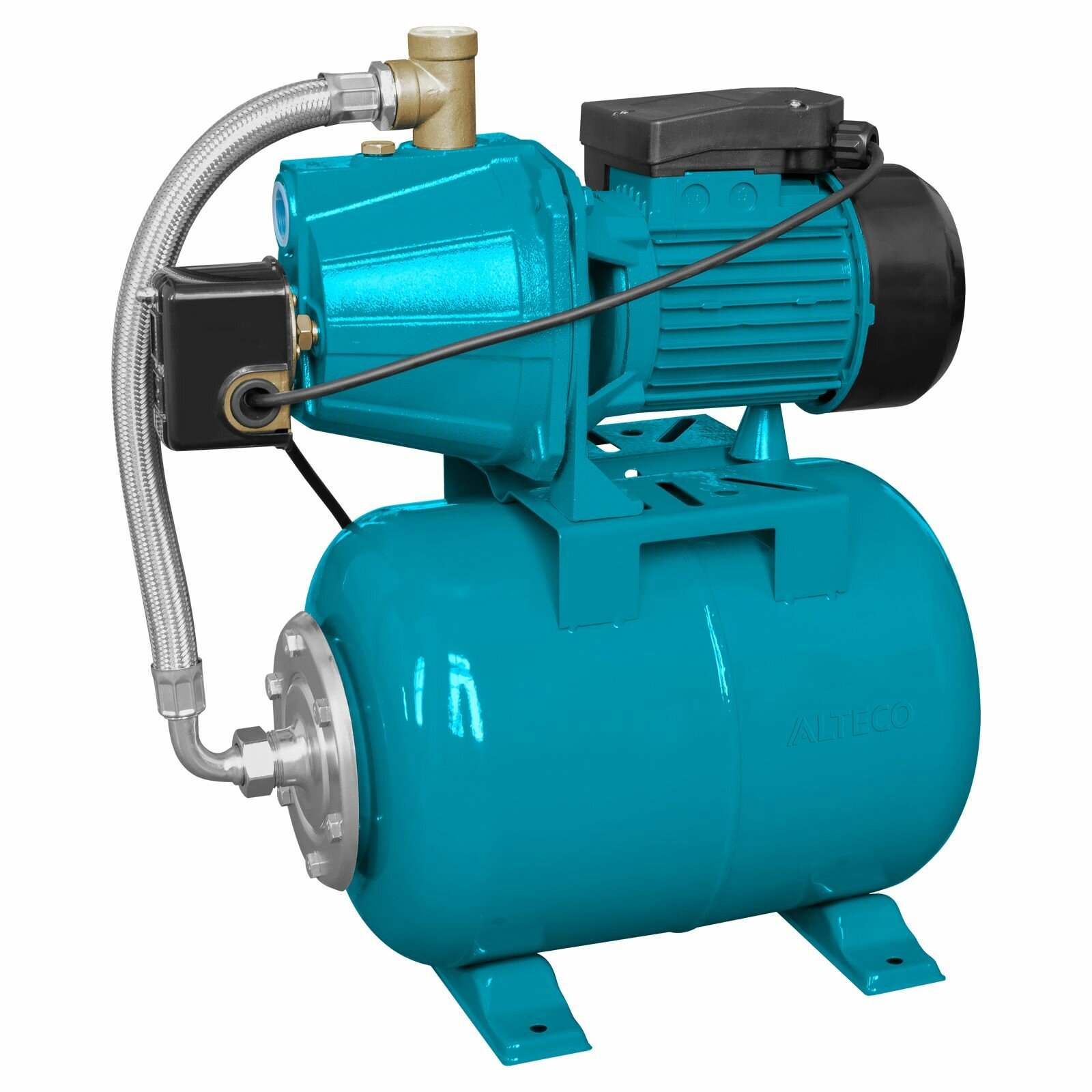 Станция водоснабжения автоматическая 550Вт 3300л/ч 41м корпус чугун, бак 24л JET-PT 550 ALTECO