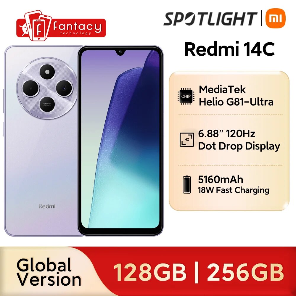 Смартфон Xiaomi Redmi 14C, 8/256ГБ, global — фото 1