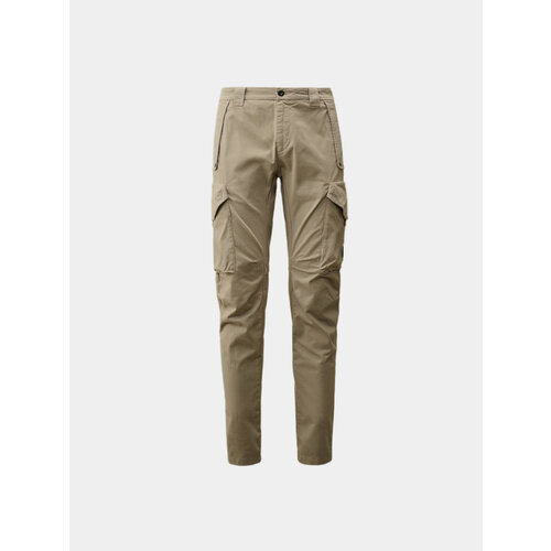 фото Брюки карго c.p. company stretch sateen ergonomic, размер 52, хаки